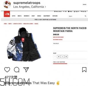 ​supreme与the north face雪山联名多少钱_上身效果