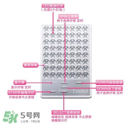 大排灯美容仪怎么用?Exideal大排灯使用说明书